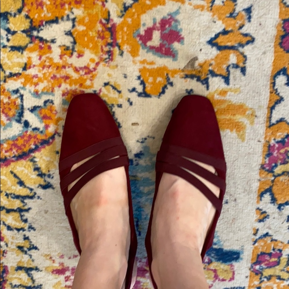 Easy Street Cranberry Kitten Heels